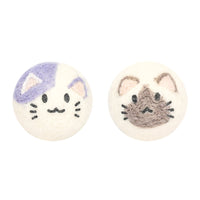 HKM-8777917 Interactive Catnip Wool Ball for Cats - Fun Cat-Shaped Toy, 5x5cm