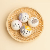 HKM-8777917 Interactive Catnip Wool Ball for Cats - Fun Cat-Shaped Toy, 5x5cm