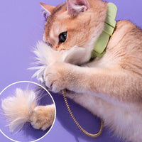 HKM-8779069 Cat Stick with Bell and Feather, Bite Resistant Kitten Toy for All Ages