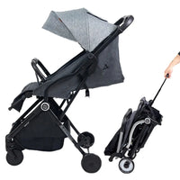 HKM-877971 Lightweight Folding Red Stroller for Toddlers with 4 Wheels and Comfortable Design