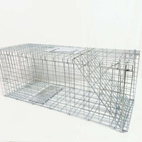 HKM-8780349 Foldable Fully Automatic Cat Trap Cage with Galvanized Steel, Multiple Sizes Available
