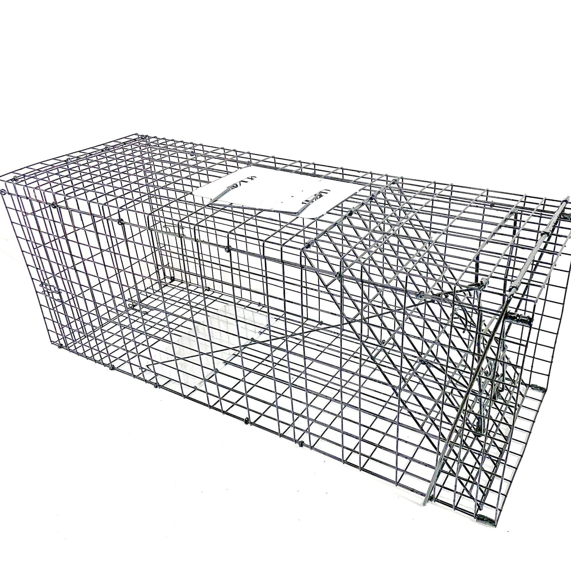 HKM-8780349 Foldable Fully Automatic Cat Trap Cage with Galvanized Steel, Multiple Sizes Available