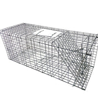 HKM-8780349 Foldable Fully Automatic Cat Trap Cage with Galvanized Steel, Multiple Sizes Available
