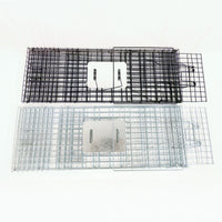 HKM-8780349 Foldable Fully Automatic Cat Trap Cage with Galvanized Steel, Multiple Sizes Available