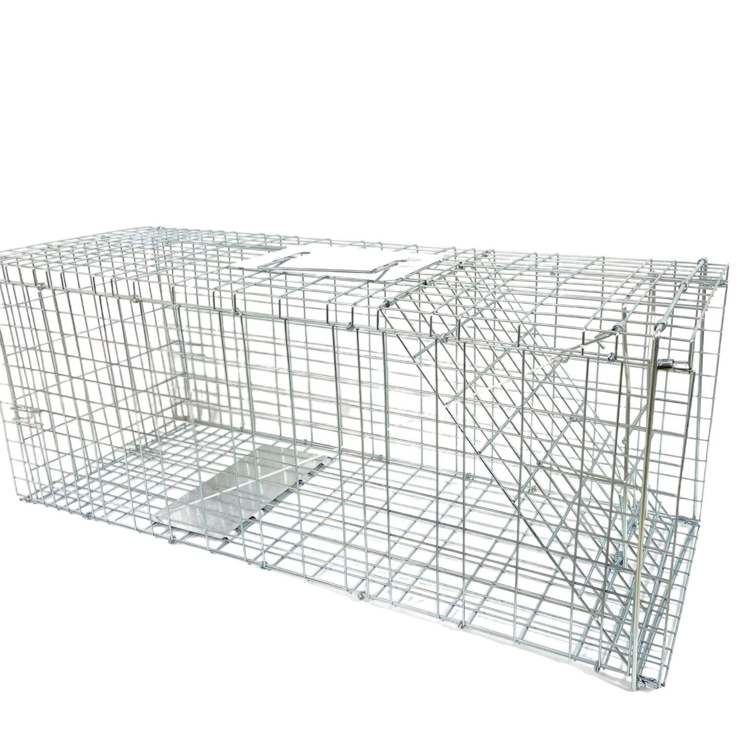 HKM-8780349 Foldable Fully Automatic Cat Trap Cage with Galvanized Steel, Multiple Sizes Available