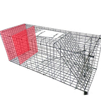 HKM-8780349 Foldable Fully Automatic Cat Trap Cage with Galvanized Steel, Multiple Sizes Available