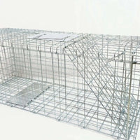 HKM-8780349 Foldable Fully Automatic Cat Trap Cage with Galvanized Steel, Multiple Sizes Available