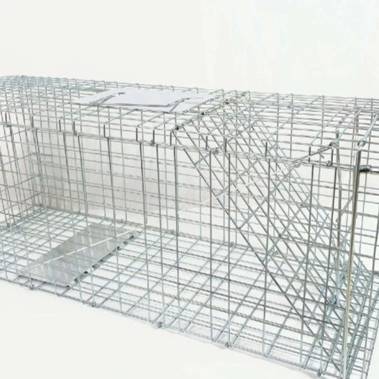 HKM-8780349 Foldable Fully Automatic Cat Trap Cage with Galvanized Steel, Multiple Sizes Available