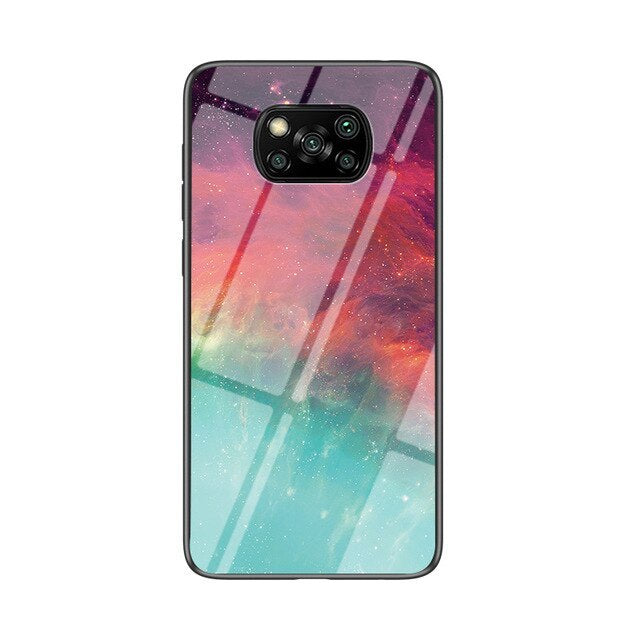 HKM-878035 Colorful Starry Sky TPU+PC Back Cover for Xiaomi Phones