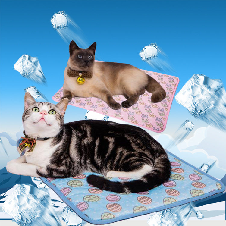 HKM-8781117 Cooling Cat Ice Pad with Antibacterial Nylon Fabric and Breathable Mesh Bottom