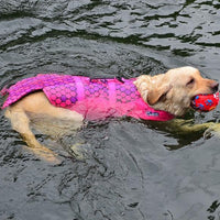 HKM-8781245 Pet Life Jacket for Dogs - Comfortable and Durable Swimwear in Pink, Gray, or Red, Made with 600D Polyester Oxford Cloth