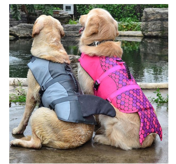 HKM-8781245 Pet Life Jacket for Dogs - Comfortable and Durable Swimwear in Pink, Gray, or Red, Made with 600D Polyester Oxford Cloth