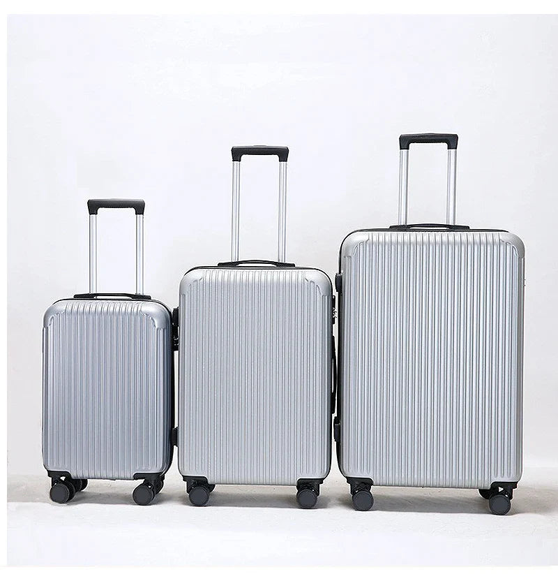 HKM-878163 Stylish Lightweight Trolley Suitcase Travel Set in Durable ABS Material