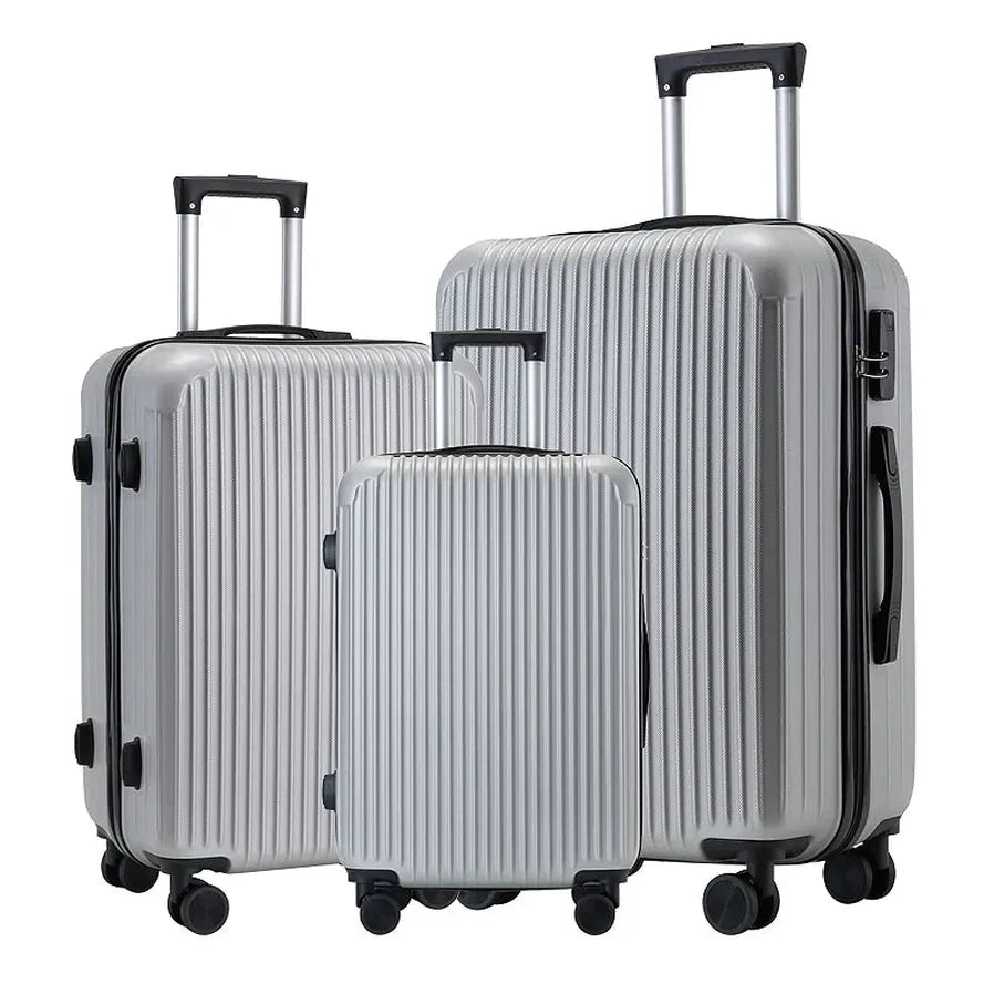 HKM-878163 Stylish Lightweight Trolley Suitcase Travel Set in Durable ABS Material