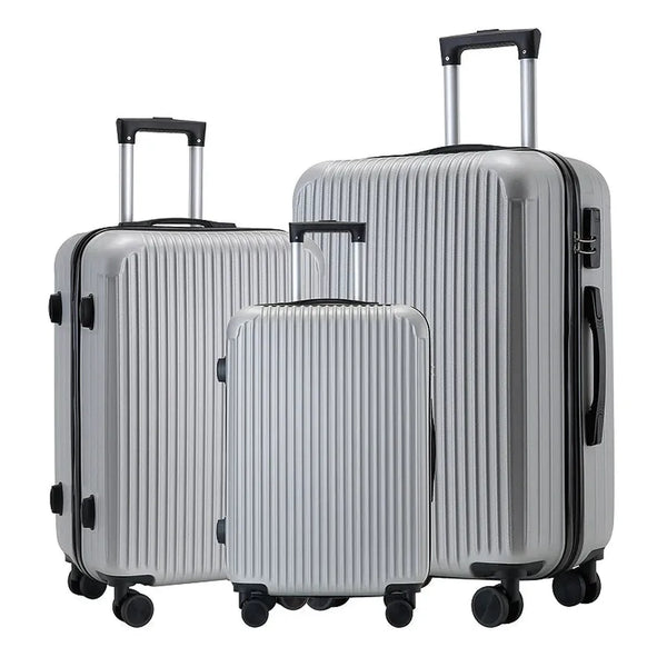 HKM-878163 Stylish Lightweight Trolley Suitcase Travel Set in Durable ABS Material