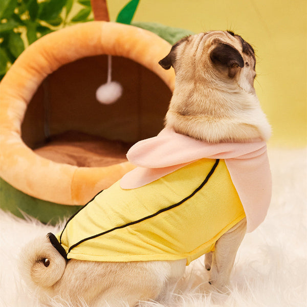 HKM-8783421 COS Cartoon Transformation Owl Pet Costume - Two-Piece Set for Dogs, Available in Multiple Colors and Sizes