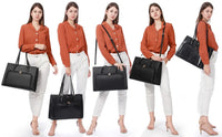 HKM-878483 Women’s Fashion Tote Bag with USB Port for 15.6 Inch Laptops