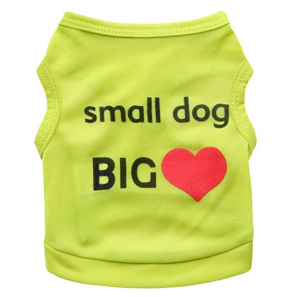 HKM-8785213 Small Dog Polyester Casual Vest - Heat and Abrasion Resistant, Available in Multiple Colors and Sizes