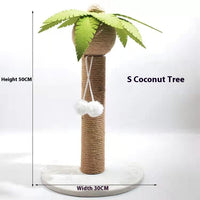 HKM-8786109 Cactus Cat Climbing Frame and Coconut Tree Scratching Post for Cats