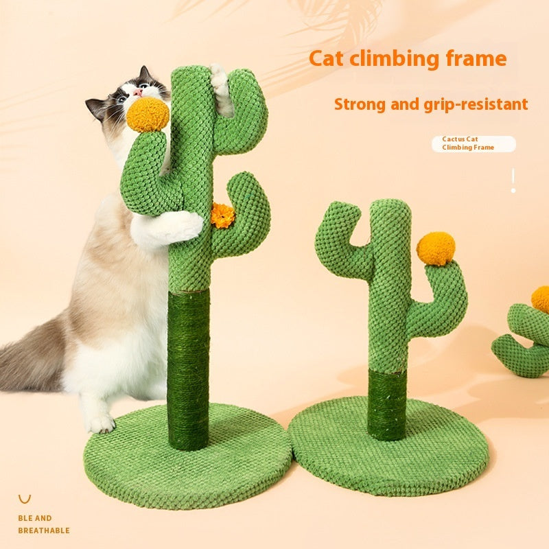 HKM-8786109 Cactus Cat Climbing Frame and Coconut Tree Scratching Post for Cats