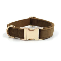 HKM-8786621 Velvet Pet Dog Collar Set with Bow, Chest Harness, and Hand-Holding Rope