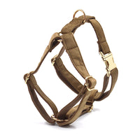 HKM-8786621 Velvet Pet Dog Collar Set with Bow, Chest Harness, and Hand-Holding Rope