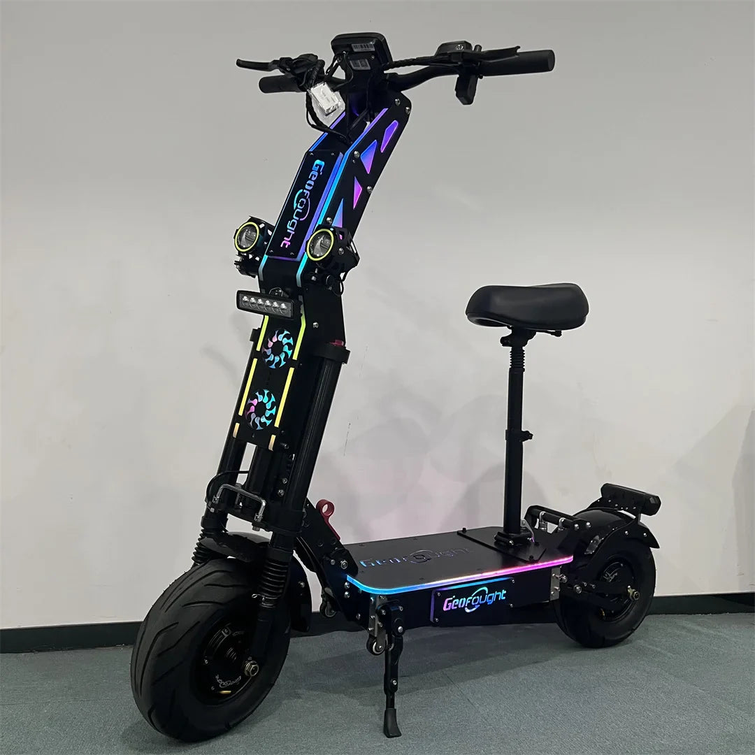 HKM-878803 High-Speed 72V Dual Motor Electric Scooter, 300km Range, Foldable Design