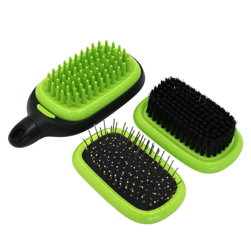 HKM-8788413 5-in-1 Pet Grooming Comb for Cats and Dogs - Knot Opening Tool with Massage Function, ABS and Stainless Steel Materials