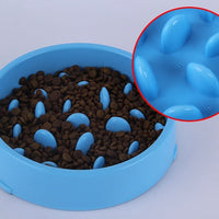 HKM-8788797 Pet Slow Feeder Bowl for Dogs and Cats - Reduces Overeating, Made from Food-Safe Plastic