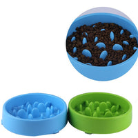 HKM-8788797 Pet Slow Feeder Bowl for Dogs and Cats - Reduces Overeating, Made from Food-Safe Plastic