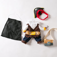 HKM-8789181 Pirate Costume for Small Dogs ¨C Fun Polyester Pet Clothing in Sizes S, M, L, XL