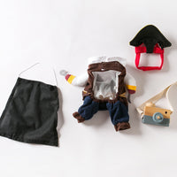 HKM-8789181 Pirate Costume for Small Dogs ¨C Fun Polyester Pet Clothing in Sizes S, M, L, XL