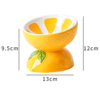 HKM-8790077 Elevated Ceramic Cat Bowl with Tilted Design for Comfortable Feeding and Anti-Vomiting for Cats and Small Dogs