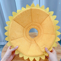 HKM-8790205 Soft Anti-Licking Headgear for Small to Medium Dogs - Sunflower Design