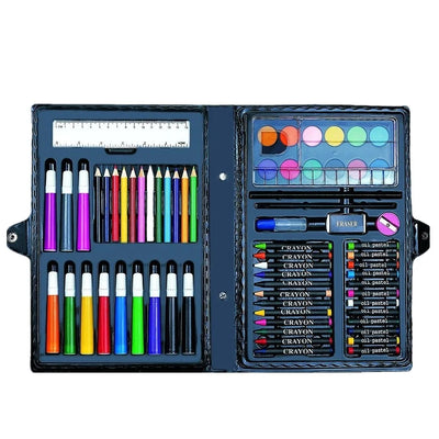 HKM-879059 Kids 68-Piece Art Set with Crayons, Oil Pastels, and Pencils for Drawing and Writing
