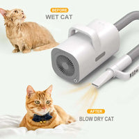 HKM-879187 4 in 1 Dog Grooming Kit with Vacuum Dryer for Cats and Dogs - Hair Removal Tools