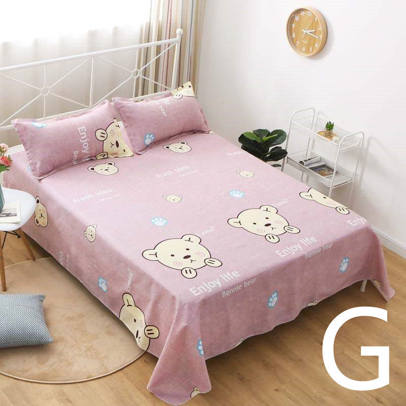 HKM-879251 Geometric Pattern Flat Sheet for Single or Double Beds - Versatile Bedding in Elegant Design