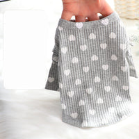 HKM-8793149 Cotton Casual Bottoming Shirt for Small Dogs in White, Orange, and Gray