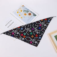 HKM-8795965 Cartoon Pattern Nylon Scarf for Pets - Perfect for All Seasons and Holidays