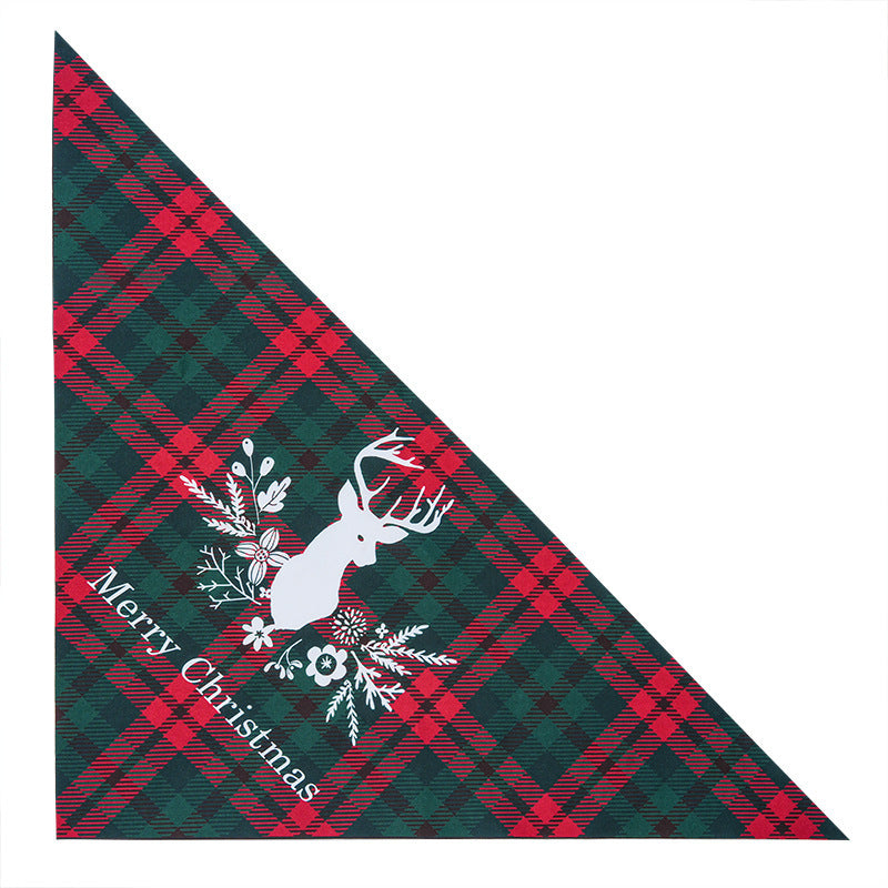 HKM-8795965 Cartoon Pattern Nylon Scarf for Pets - Perfect for All Seasons and Holidays