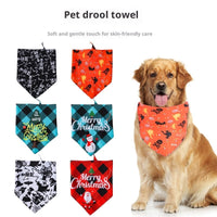 HKM-8795965 Cartoon Pattern Nylon Scarf for Pets - Perfect for All Seasons and Holidays