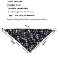 HKM-8795965 Cartoon Pattern Nylon Scarf for Pets - Perfect for All Seasons and Holidays