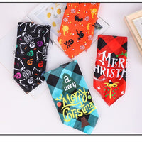 HKM-8795965 Cartoon Pattern Nylon Scarf for Pets - Perfect for All Seasons and Holidays