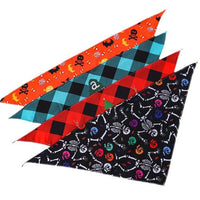 HKM-8795965 Cartoon Pattern Nylon Scarf for Pets - Perfect for All Seasons and Holidays
