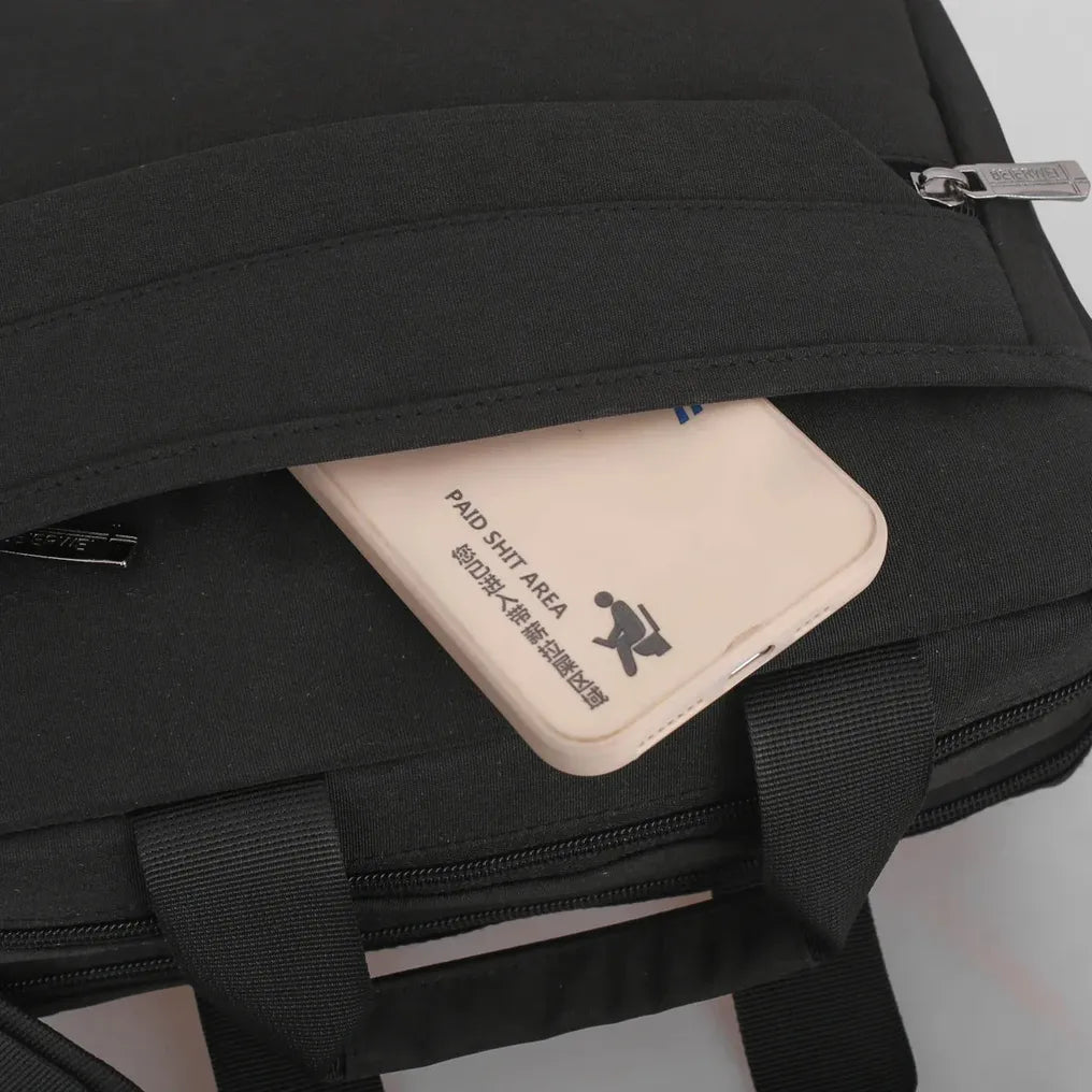 HKM-879635 Waterproof Nylon Laptop Bag for Men - Versatile Crossbody Sling Briefcase