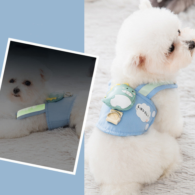 HKM-8797629 Adjustable Vest-Style Traction Rope for Small Dogs and Cats, Multiple Sizes Available