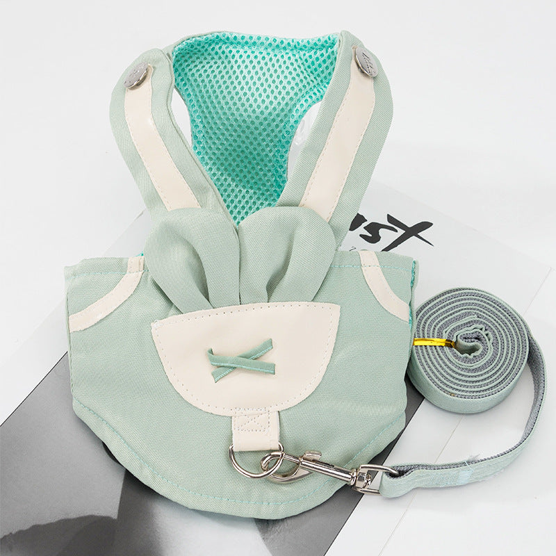 HKM-8797629 Adjustable Vest-Style Traction Rope for Small Dogs and Cats, Multiple Sizes Available