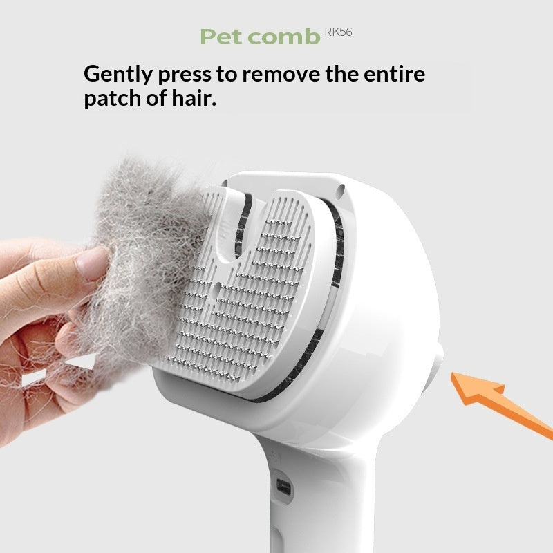 HKM-8799933 Pet Grooming Spray Comb with Detangling Brush and No-Rinse Serum for Cats - Multiple Colors Available