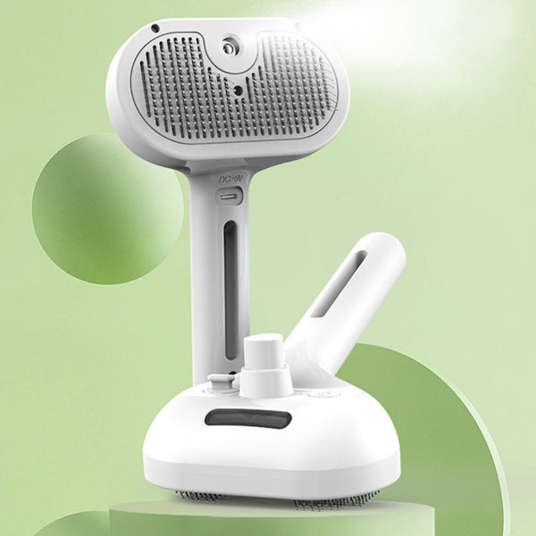 HKM-8799933 Pet Grooming Spray Comb with Detangling Brush and No-Rinse Serum for Cats - Multiple Colors Available