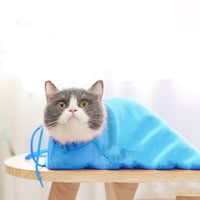 HKM-8800573 Cat Bath Bag with Anti-Scratch Design, Multi-Functional Pet Grooming Tool